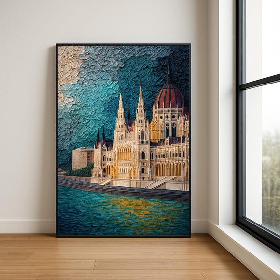 High Resolution Landmark Oil Painting