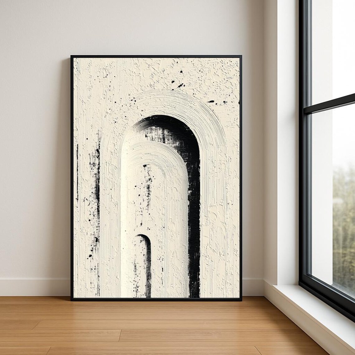 High Resolution Arch Abstract Oil Painting