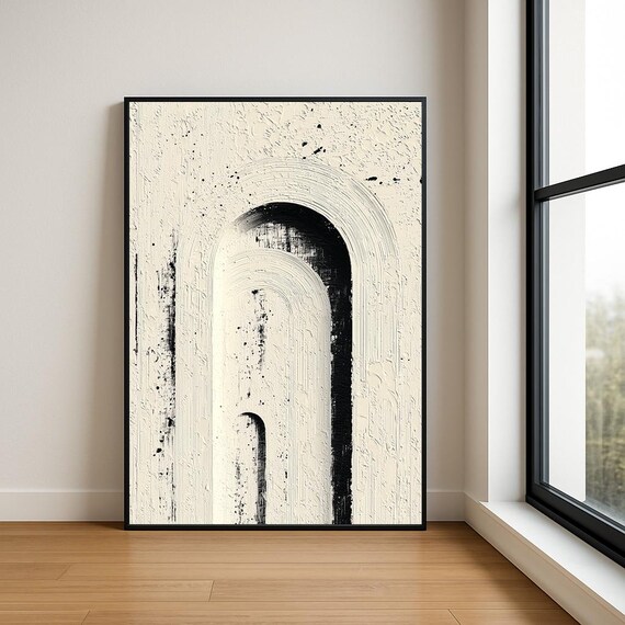 High Resolution Arch Abstract Oil Painting