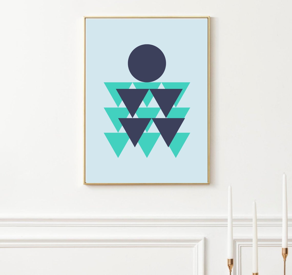 Geometric Abstract, Abstract Wall Art - Image 3