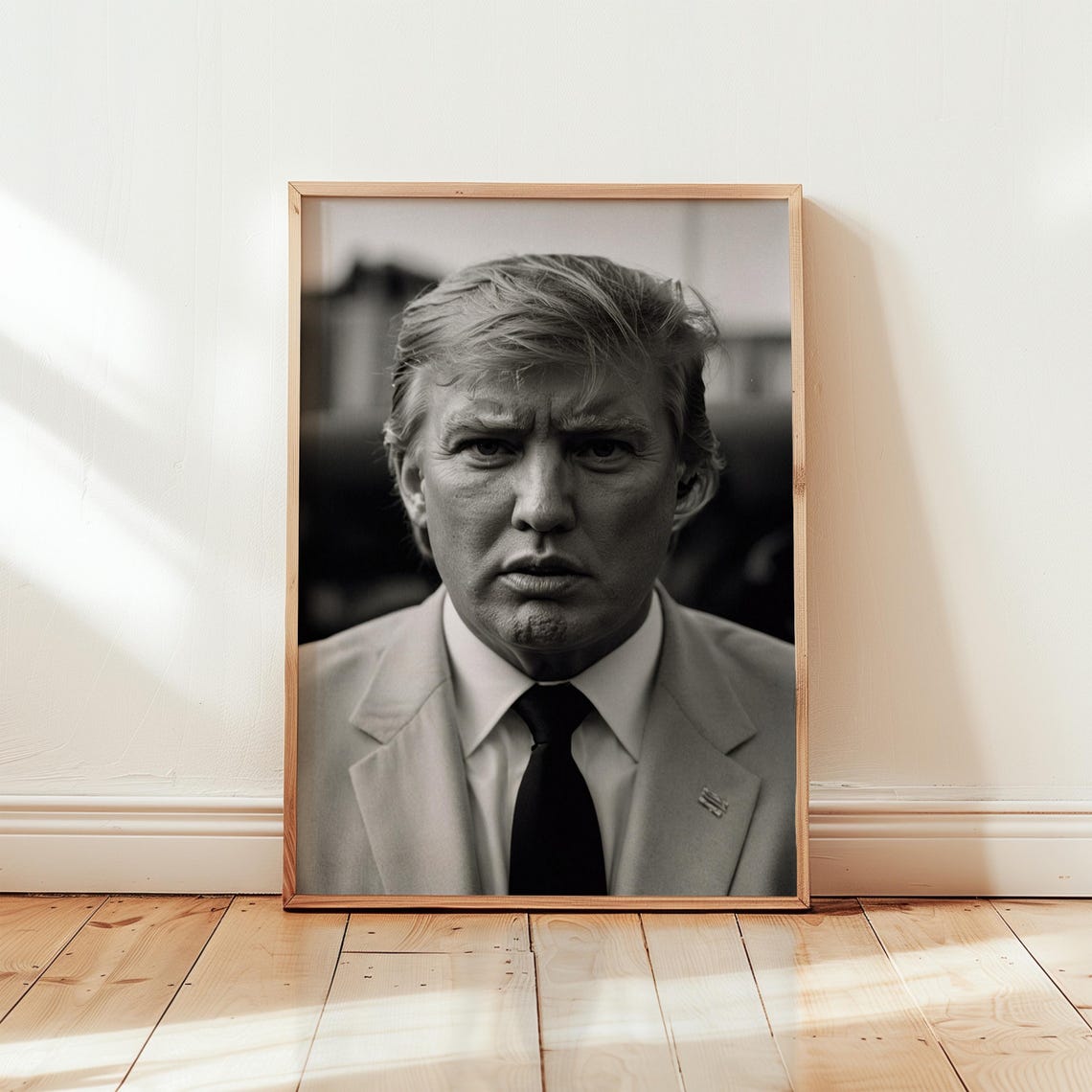 Donald Trump Monochrome Film Photo Jpg Make America Great Again Political Poster Vintage Wall Art Political Gift Trump2024