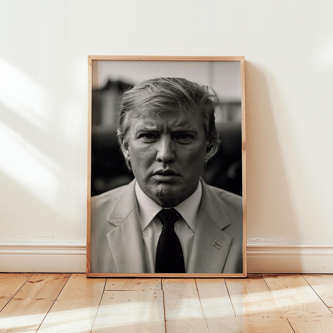 Donald Trump Monochrome Vintage Film Portrait Political Poster