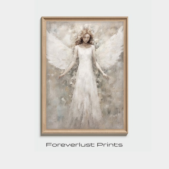 Guardian Angel Minimalist Christian Art Print