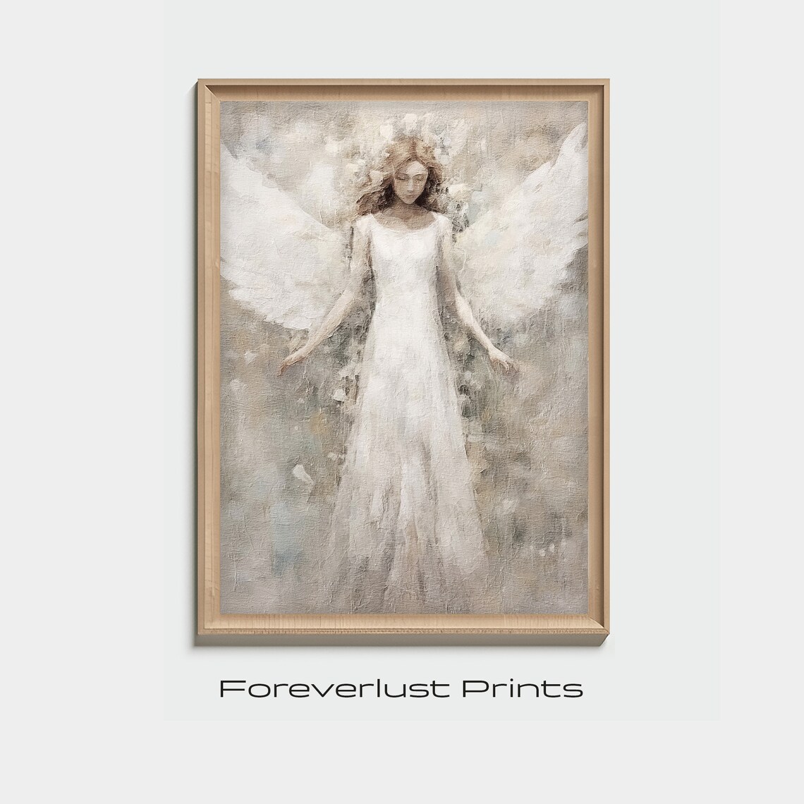 Guardian Angel Minimalist Christian Art Print