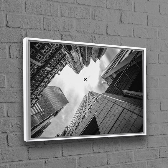 Modern Poster Holiday Decor Art Bedroom 3d Canvas Plane In The Sky Landscape Wedding