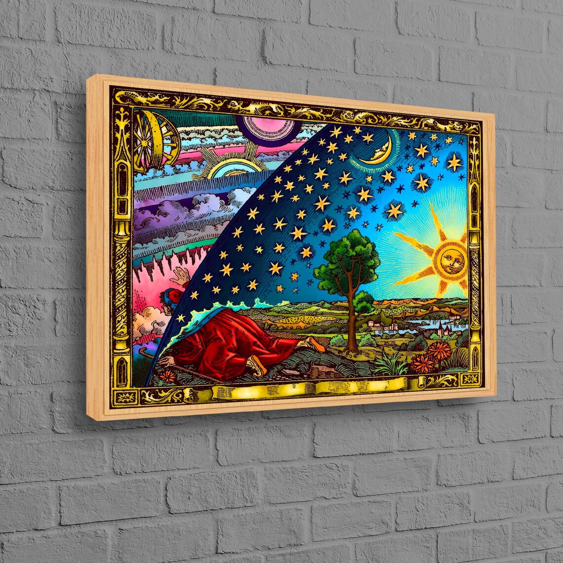 Flammarion Cosmos Art Print, Modern Gravure