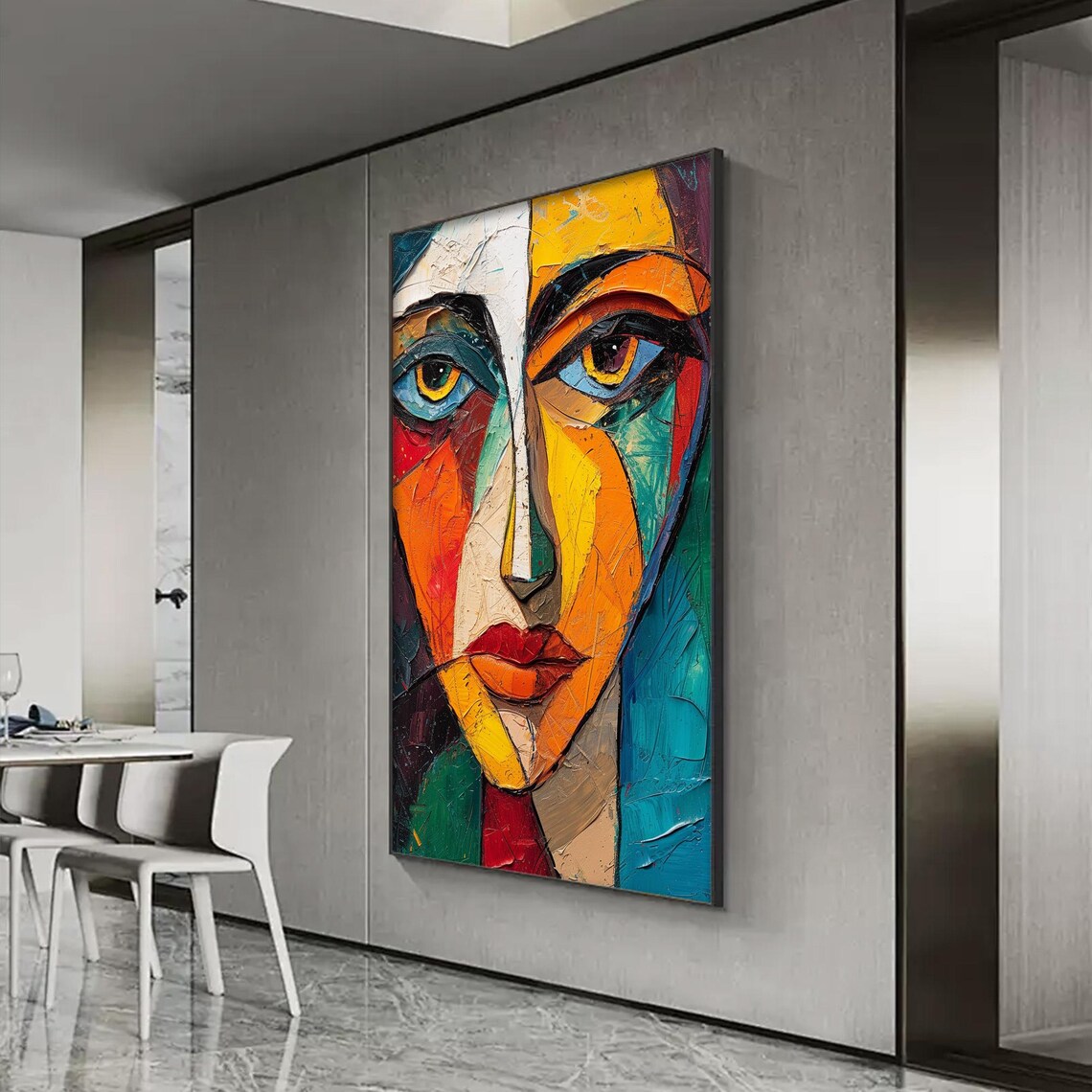 Custom Abstract Female Model Portrait Art Print - Image 2