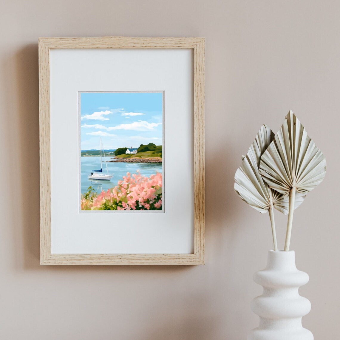Newport Watercolor Art Print, Rhode Island Coast - Image 2