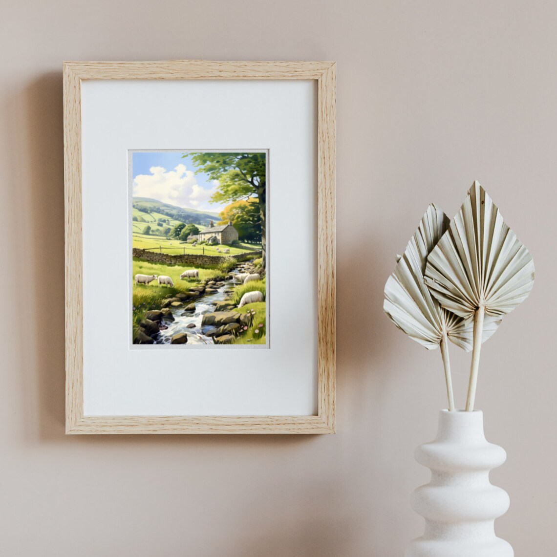 Yorkshire Dales Watercolor Travel Poster, England - Image 3
