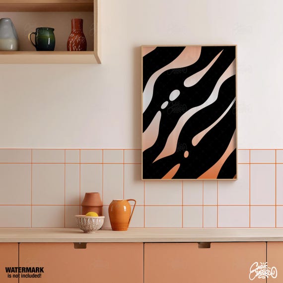 Minimalist Abstract Art Print Neutral Aura Poster