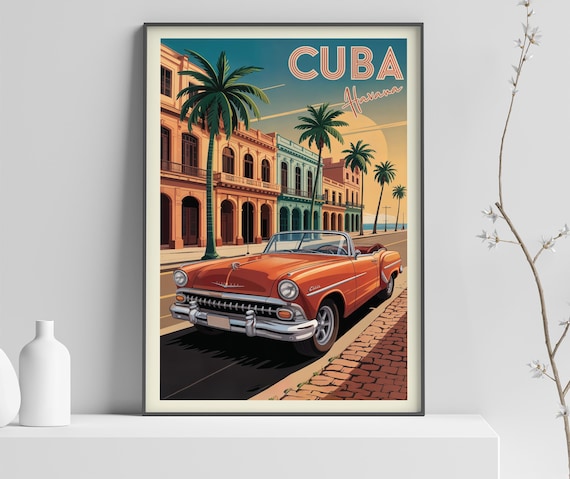 Havana Shade Poster Print Countries Of The World Travel Vintage Wall 339
