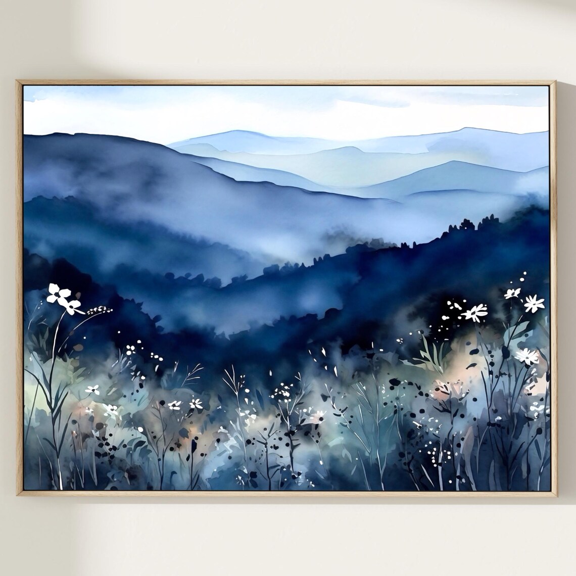 Blue Ridge Mountain Watercolor Travel Poster - Image 2