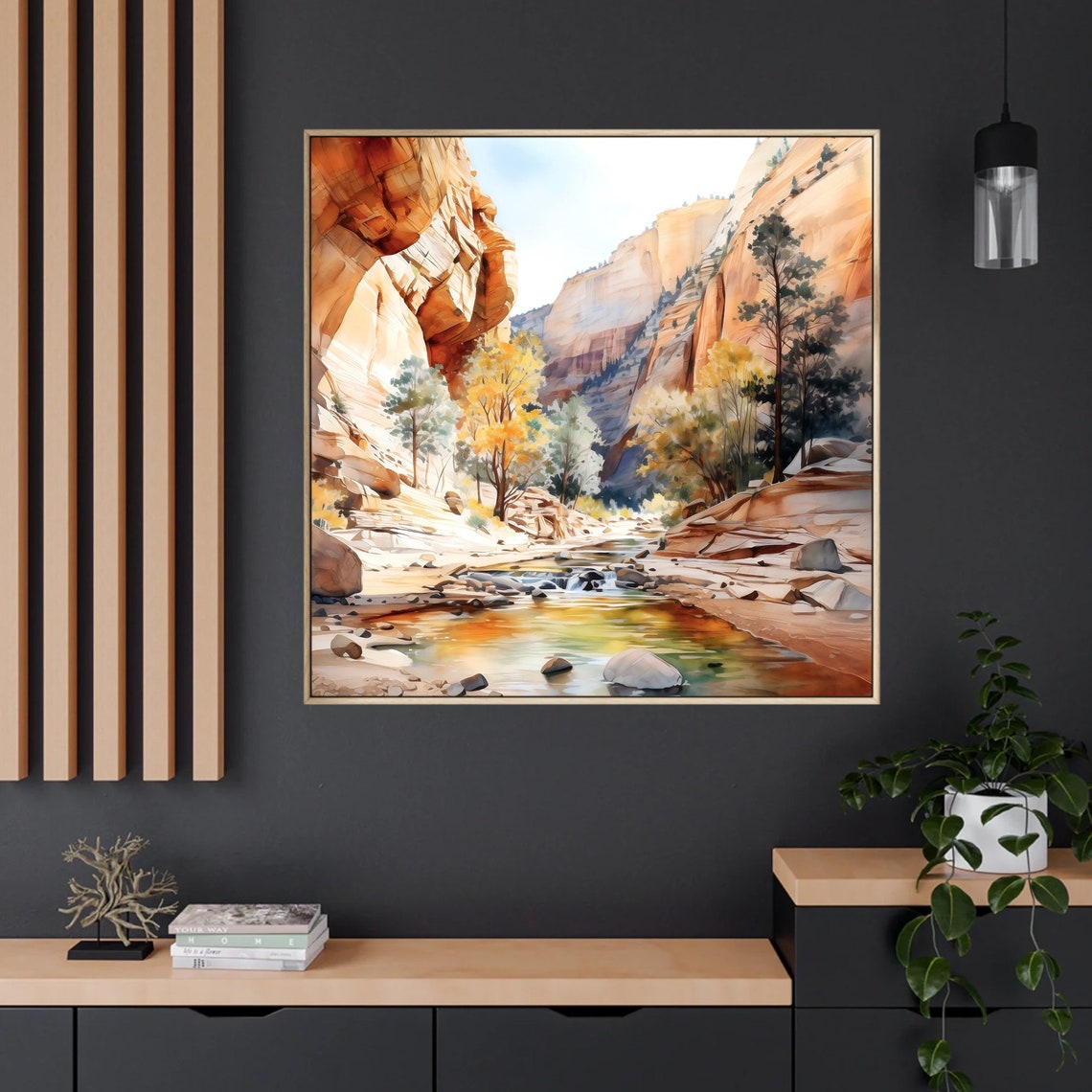 Zion Utah Travel Print Wall Art Zion National Park Travel Poster National Parks Traveler Gift Utah Travel Poster Watercolor Painting Art - Image 5