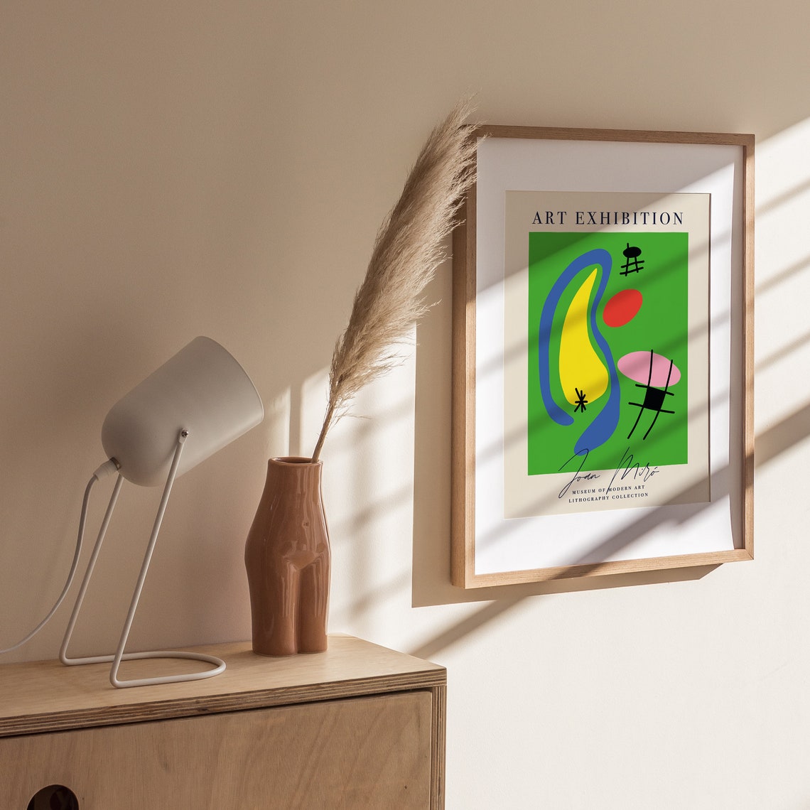 Joan Miro Green Abstract Art Exhibition Litho Collection Poster - Image 5