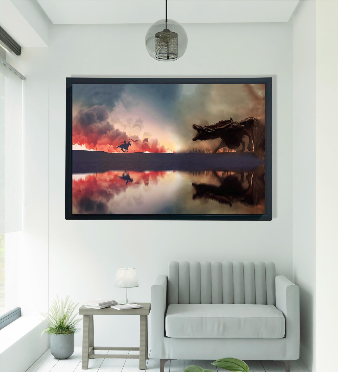 Game Of Throne Dragon War Art Print - Image 2