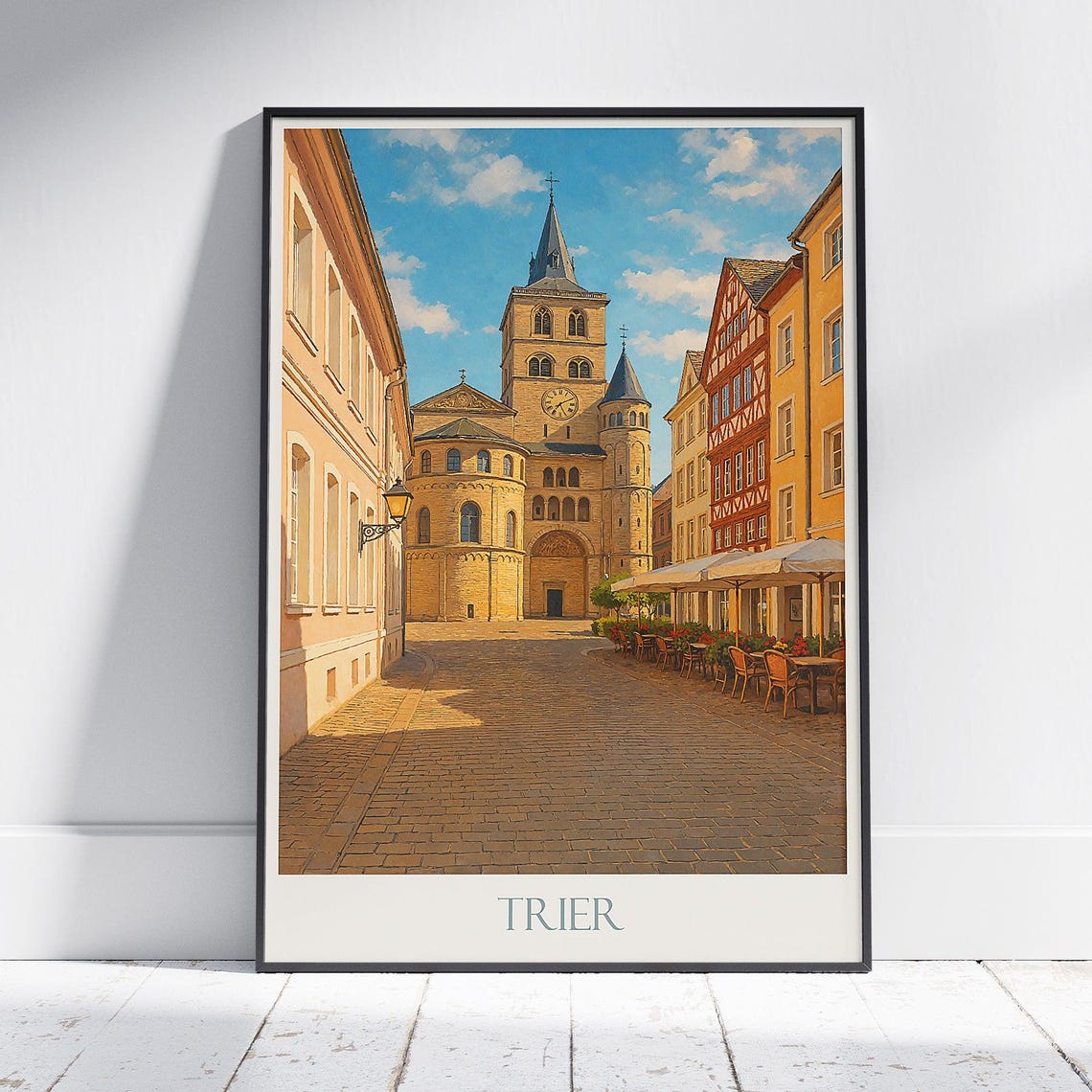 Trier Cathedral and Historic Old Town Germany Medieval Poster