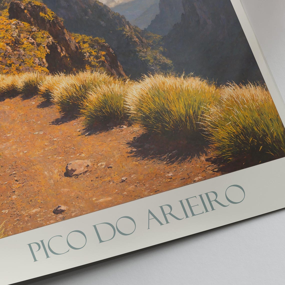 Pico Do Arieiro Madeira Mountain Hiking Trail Summit View Poster - Image 3