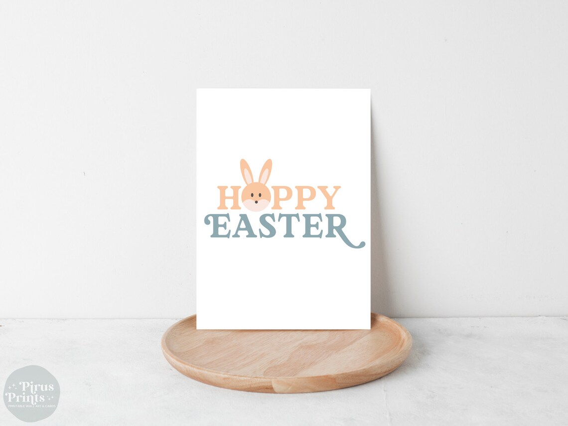 Hoppy Easter, Cute Pastel Kids Room Decor - Image 2