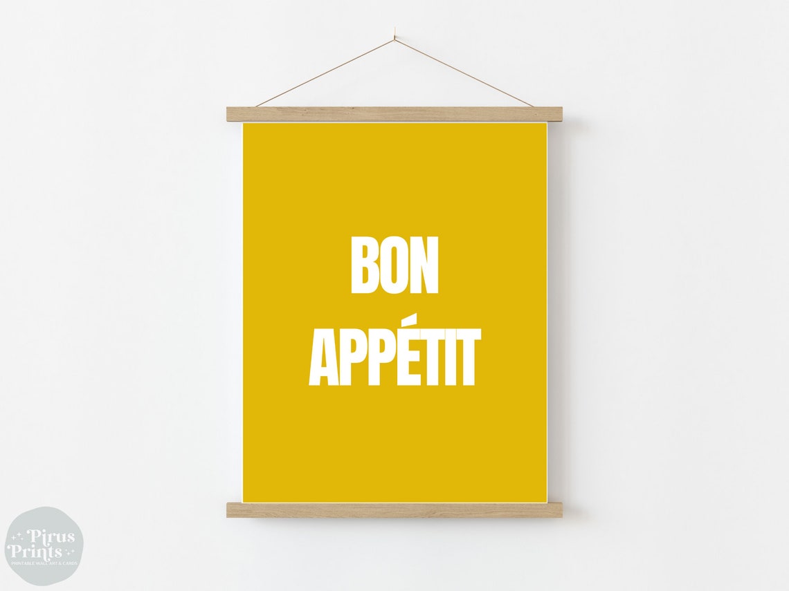 Bon Appetit Sign, Modern Kitchen Decor - Image 2