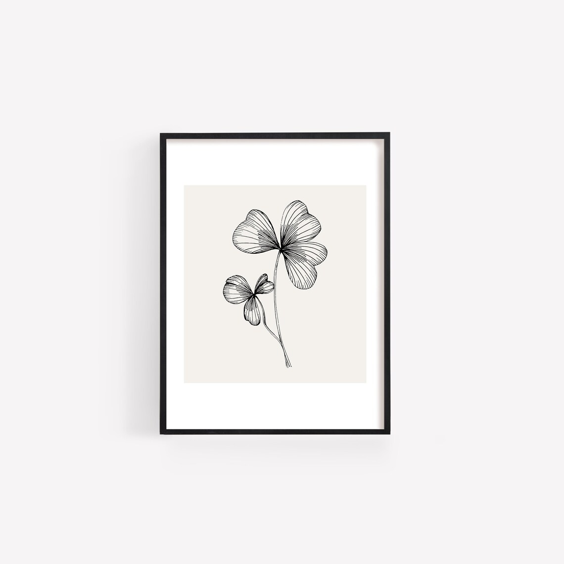 Shamrock Print, Minimal St Patricks Day Art Print - Image 5