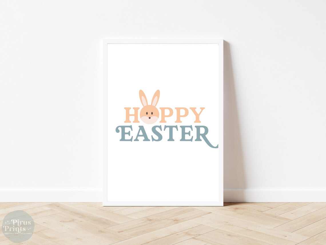 Hoppy Easter, Cute Pastel Kids Room Decor - Image 4