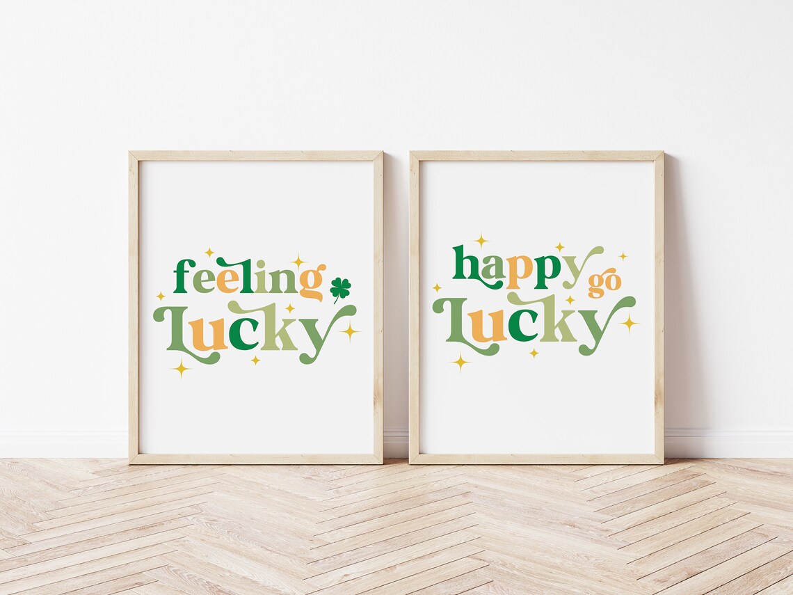 Happy Go Lucky St. Patrick's Day Wall Art Print - Image 4