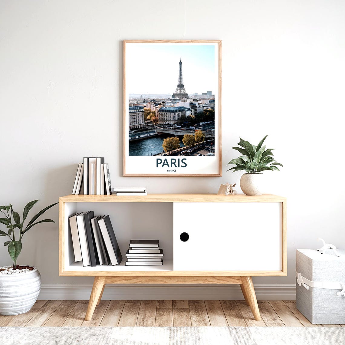 Paris Eiffel Tower Seine River Daytime Skyline Photo View Poster - Image 2