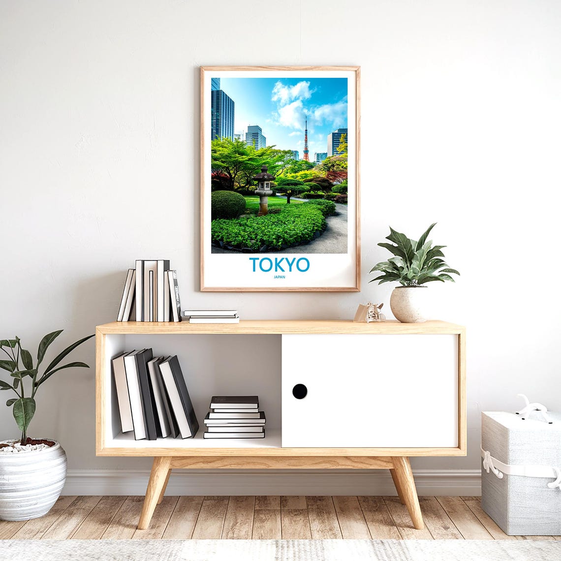 Tokyo Print Wall Art Tokyo Japan Travel Art Print Tokyo Hanging Wall Decor Tokyo Poster Prints Home Decor Tokyo Japan Poster Travel Gift Art - Image 2