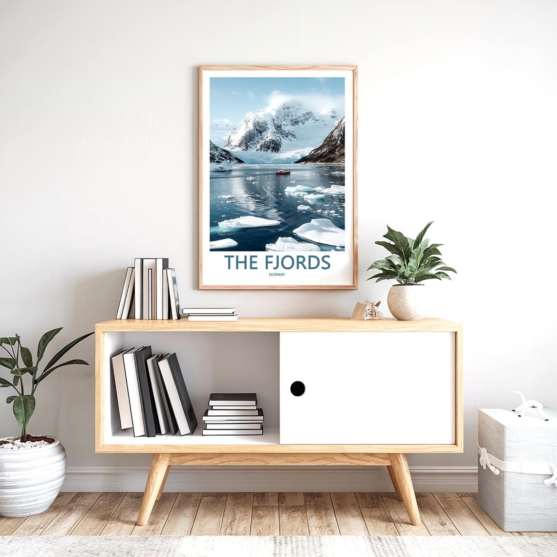 The Fjords Norway Arctic Ice Floes Glacier Ship Travel Poster - Image 2