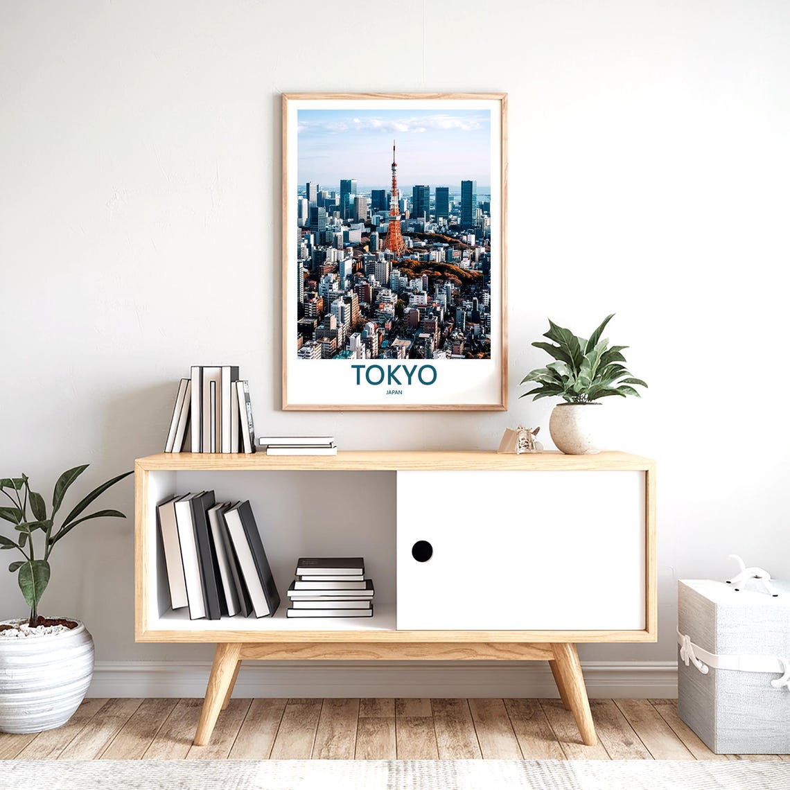 Tokyo Print Wall Art Tokyo Japan Travel Art Print Tokyo Hanging Wall Decor Tokyo Poster Prints Home Decor Tokyo Japan Poster Travel Gift Art - Image 2
