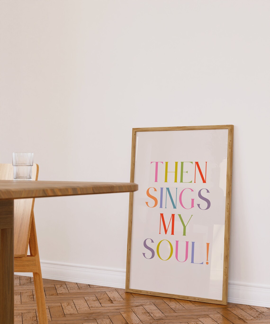 Then Sings My Soul Minimalist Christian Art Print - Image 4