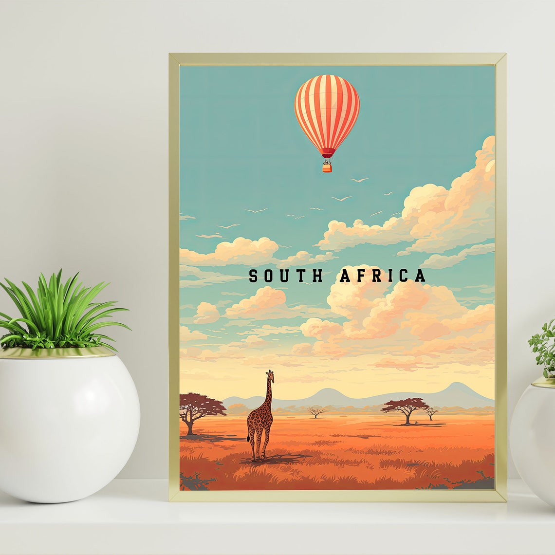 South Africa Poster Kruger National Park Safari Wildlife Art South Africa Safari Africa Travel Print Vintage South Africa Poster - Image 6