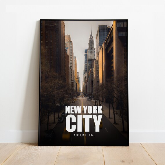 New York City Poster Print Wall Art Travel
