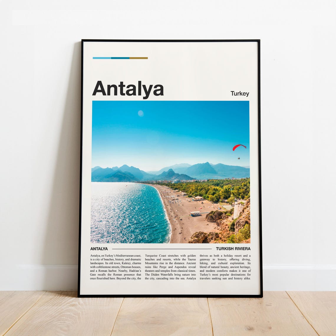 Antalya Turkey Beach Resort Turkish Riviera Sunset Travel Wall Art