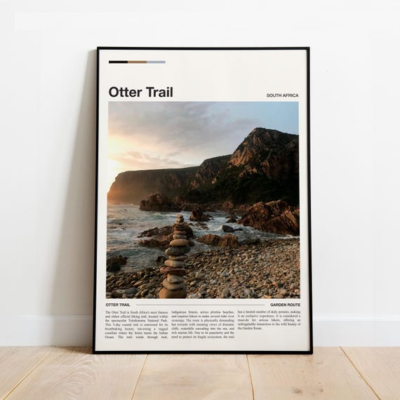 Otter Trail Travel Poster Minimalist Wall Art Print Various Formats