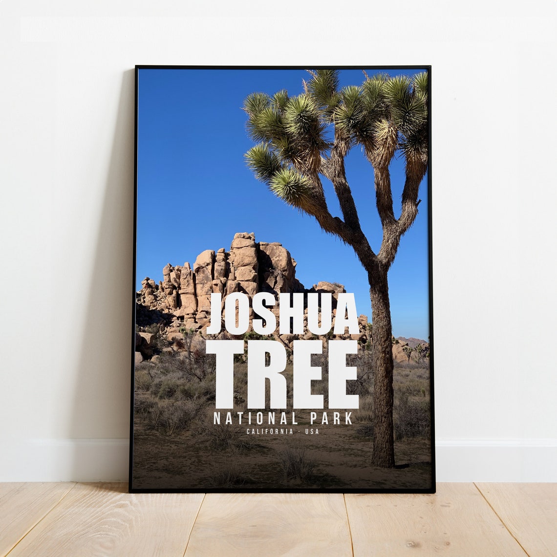 Joshua Tree National Park California Desert Landscape Photo Poster