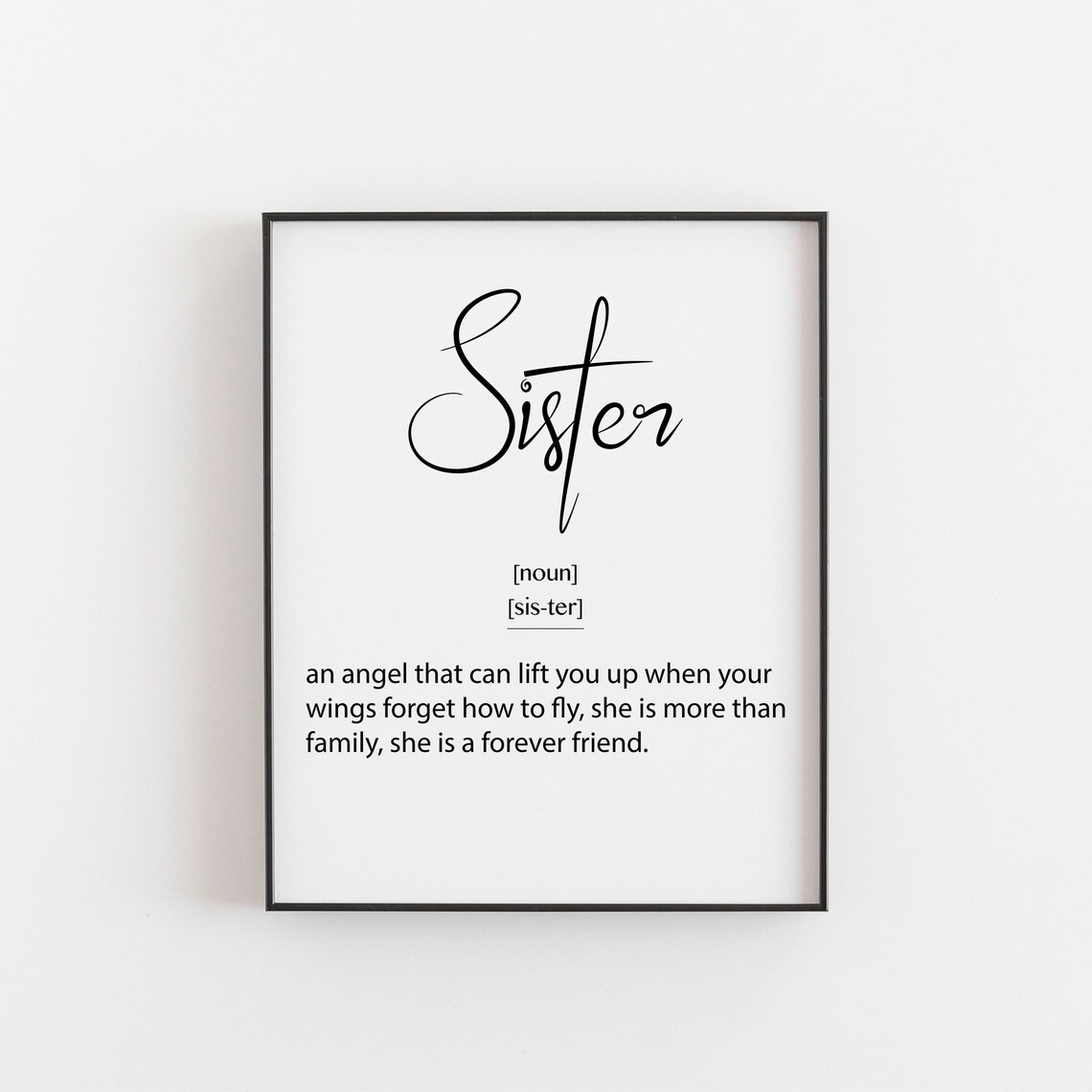 Sister Birthday Christmas Gift From Brother Art Print