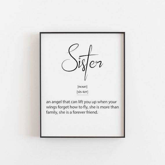 Sister Birthday Christmas Gift From Brother Art Print