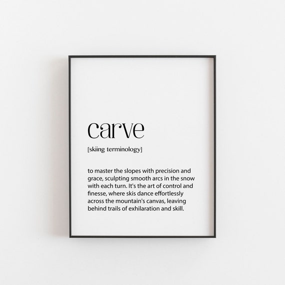 Skiing Print for the Definition, Chalet Decor