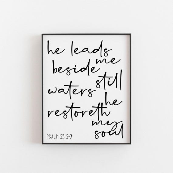 Psalm 23 - Scripture Wall Art
