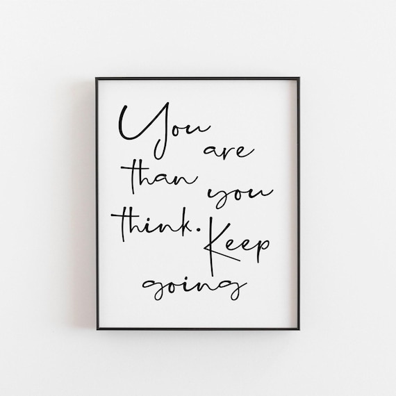You Are Stronger Than Think Print Empowering Wall Art For Positive Vibes Breakup And Divorce Support Find Strength Inspiration
