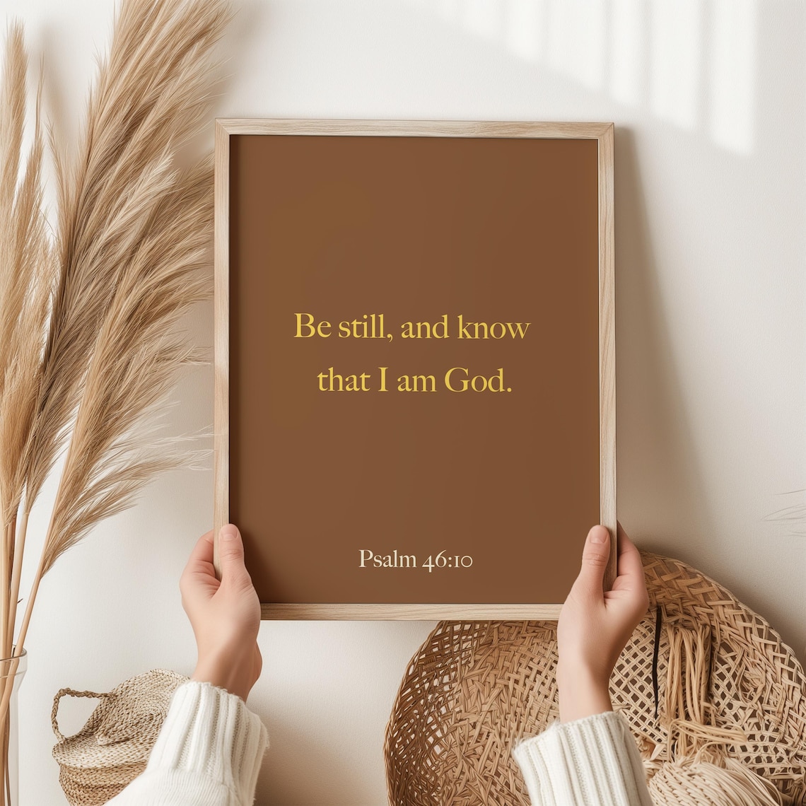 Be Still And Know Christian Decor Wall Art Print