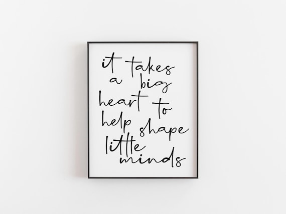 Teacher Appreciation Gift Print, Classroom Wall Art