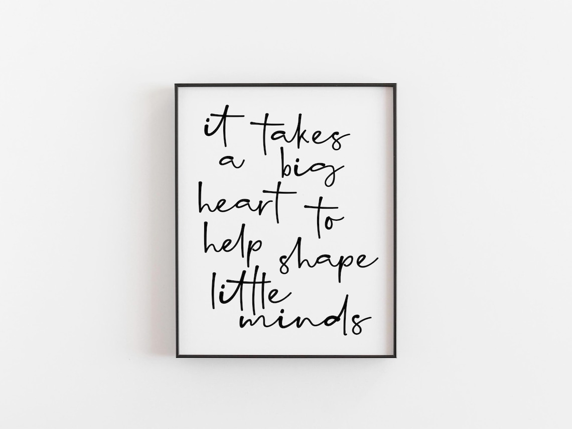 Teacher Appreciation Gift Print, Classroom Wall Art