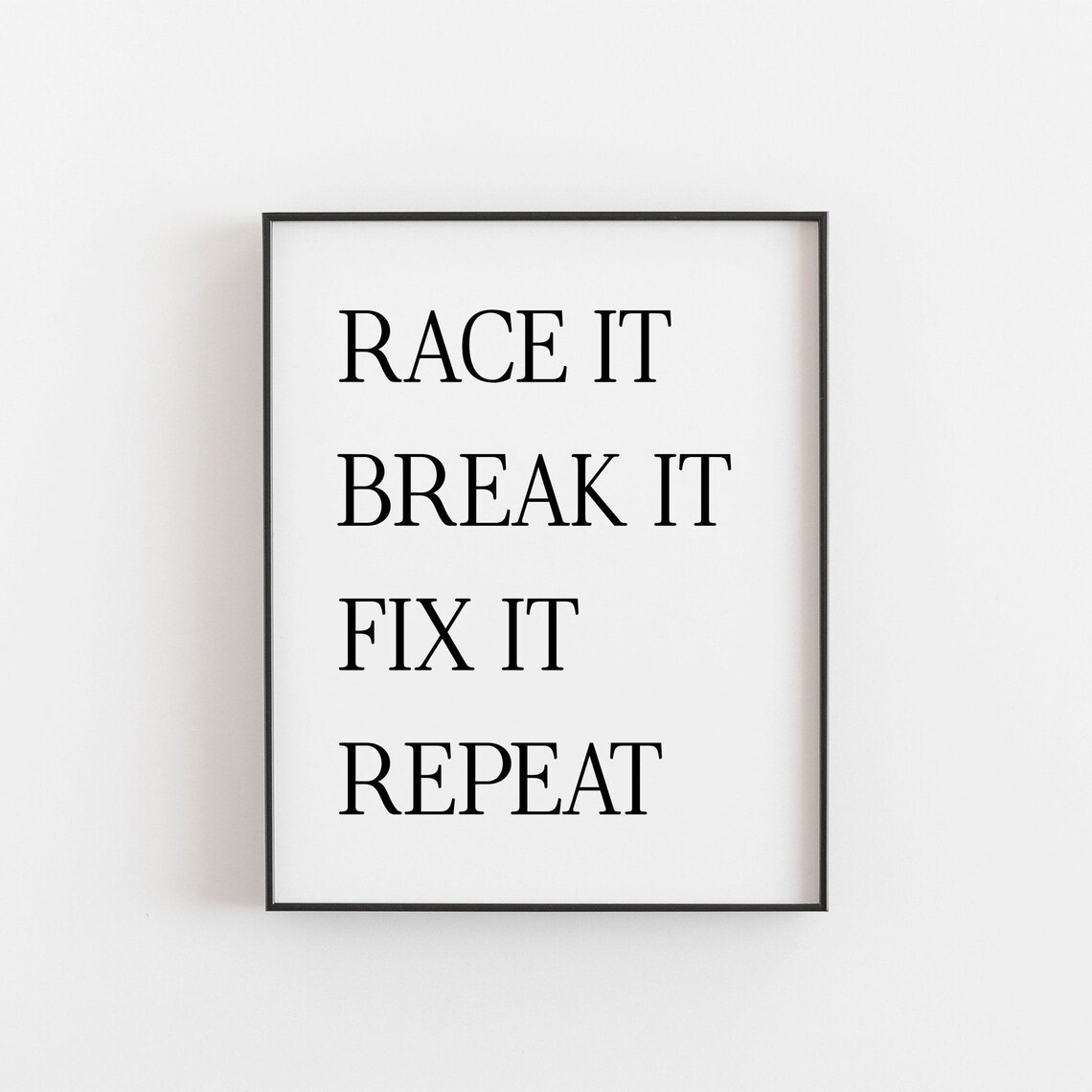 Drag Racer Motor Mechanic Racing Gifts Art Print