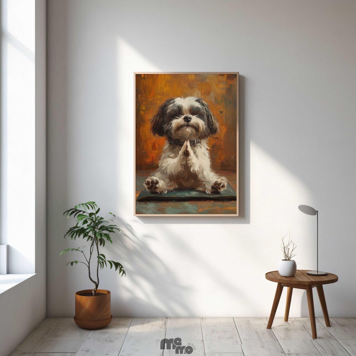 Meditating Dog - Zen Shih Tzu Painting - Image 5
