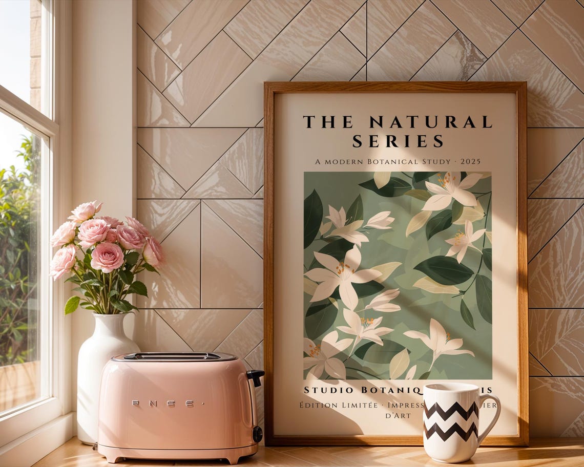 The Natural Series White Orange Blossoms Botanical Art Poster