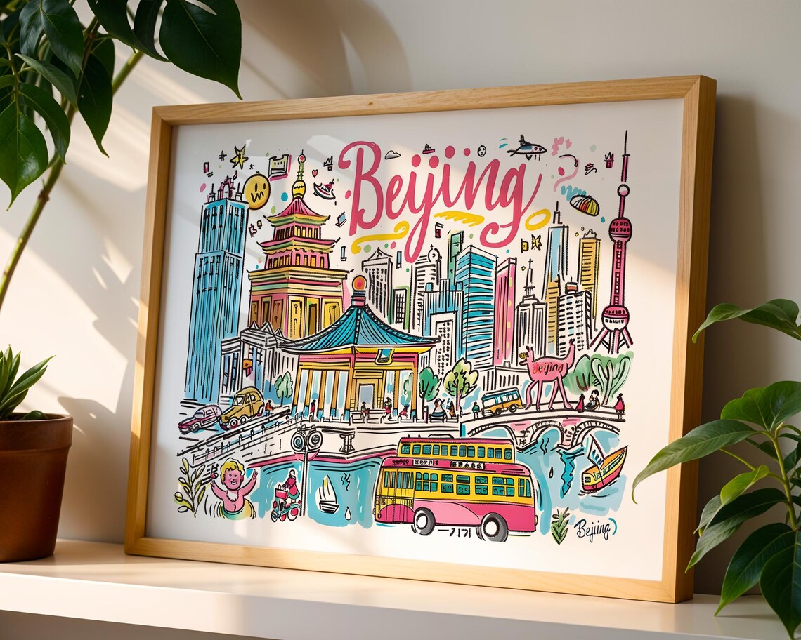Beijing China Forbidden City Bedroom Poster