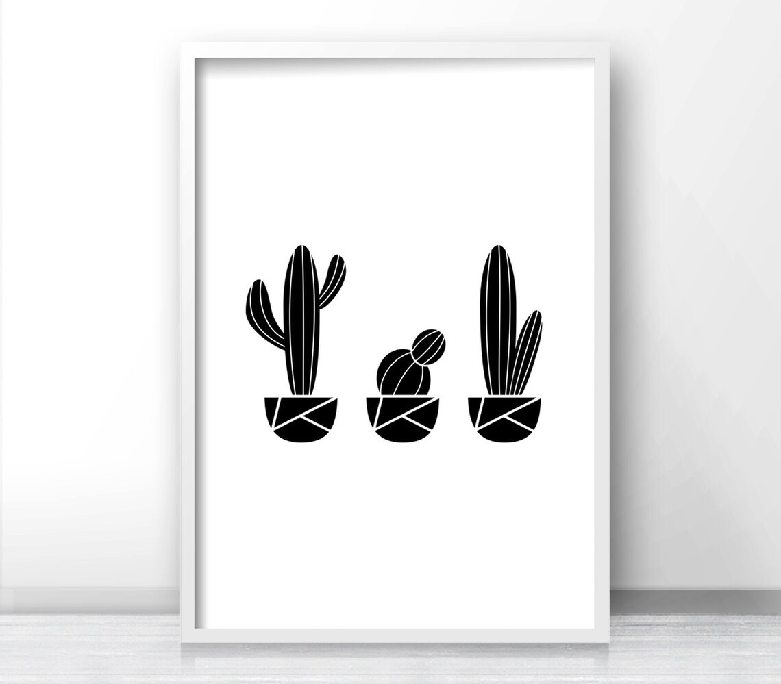 Cactus Modern Wall Art Print, Home Decor Poster - Image 3