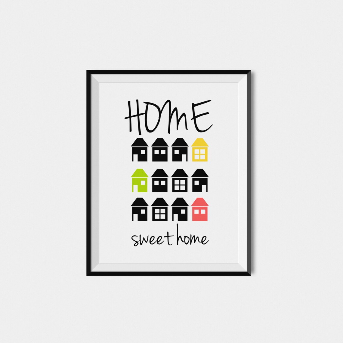 Home Sweet Home Typography Art Print, Housewarming - Image 2